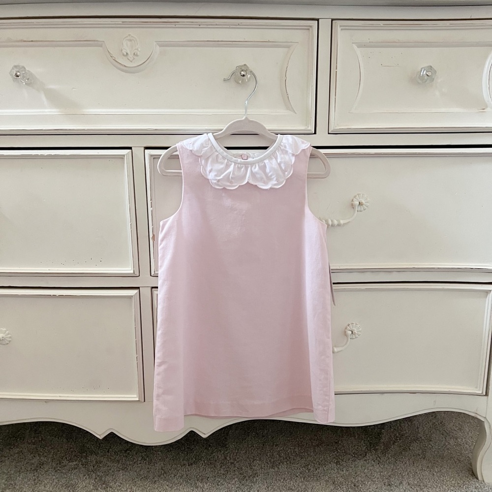 Edgehill Collection scalloped-collar shift dress